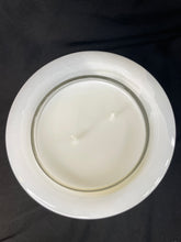 Load image into Gallery viewer, Top view of double-wick coconut wax candle in crystal-like onyx jar