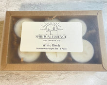 Load image into Gallery viewer, White Birch Tea Lights – Cozy Aromatherapy Candle Gift Box (Set of 6)