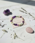 Sleep well crystal bracelet – amethyst, amazonite & rose quartz for calm and relaxation