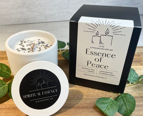 Essence of peace — calming lavender & sandalwood candle