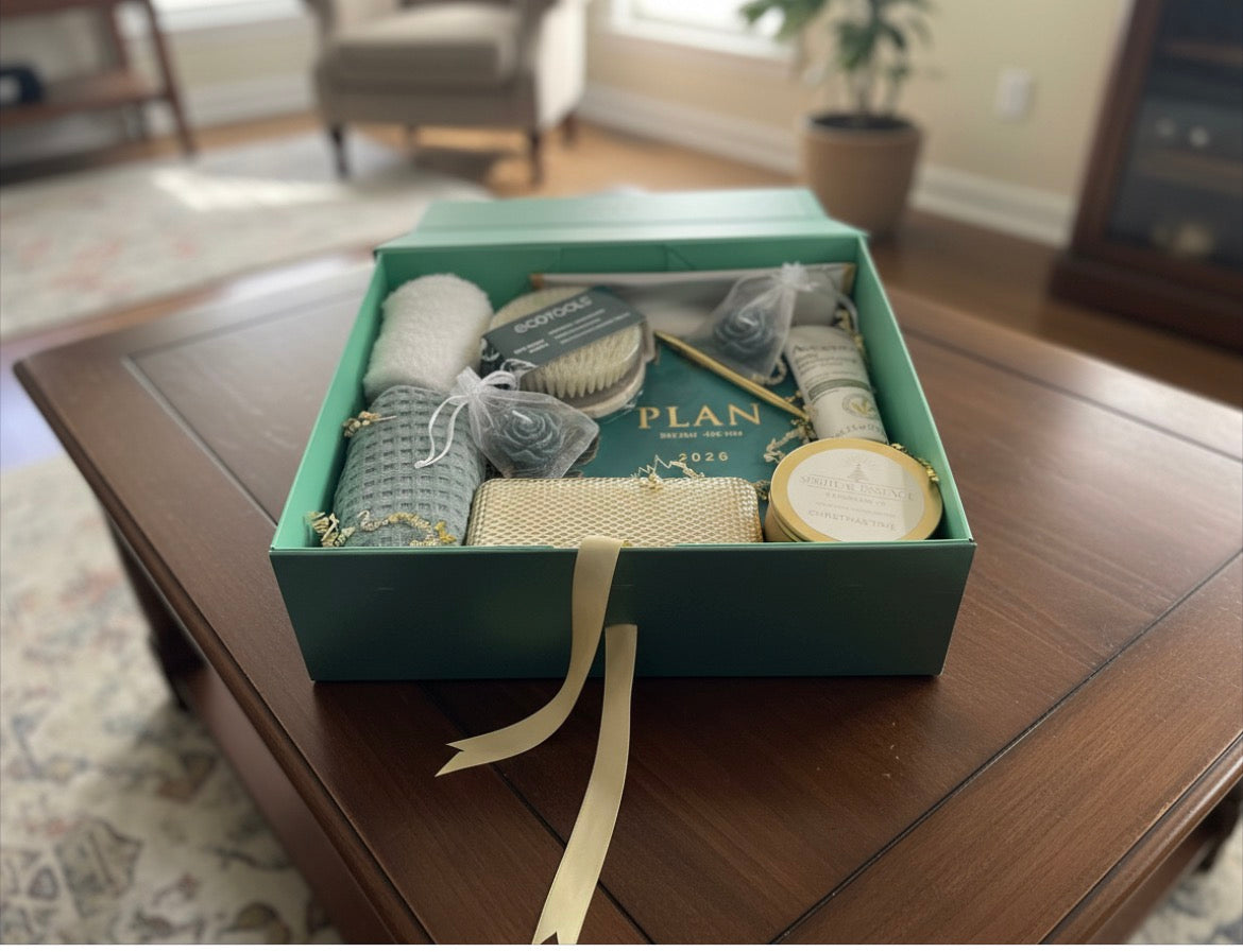2026 Reset & Self-Care Luxury Gift Box — Planner + Spa Essentials + Candle (Holiday Limited Edition)