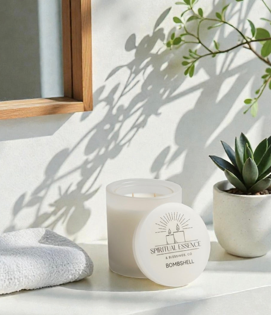 Bombshell Onyx Marble Candle – Luxury Double Wick Coconut Wax